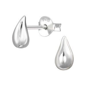 Teardrop 925 Sterling‎ Silver Stud Earrings Gift Minimalist Everyday